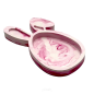 Hasen Schale - Rosa